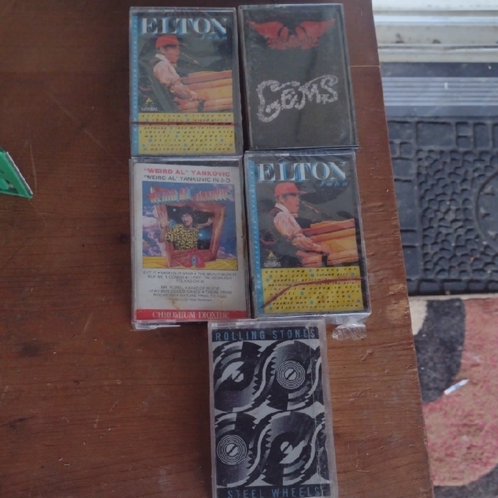Elton John and Rolling Stones Cassette Collection